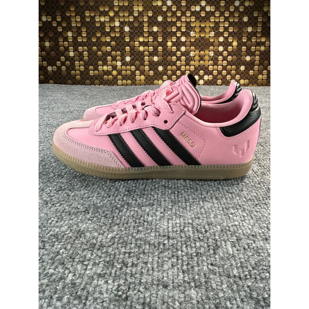 Adidas Samba Messi Pink Black Gum Sneakers Youth 4 Women's 5.5 Soccer Shoes - Picture 6 of 11
